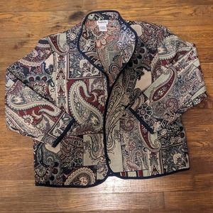 Vintage zip up blazer